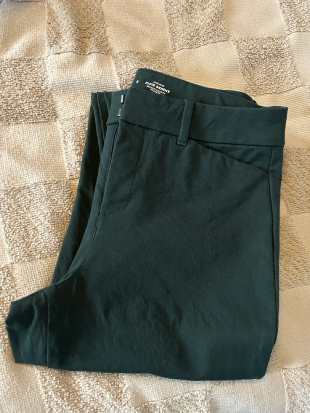 Old navy High-Waisted Pixie Skinny Ankle Pants dark green
